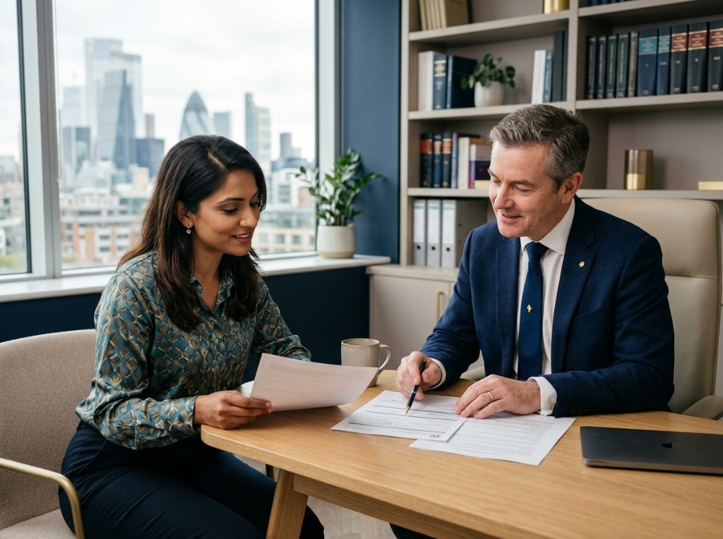 Alpine Solicitors team reviewing a client matter together